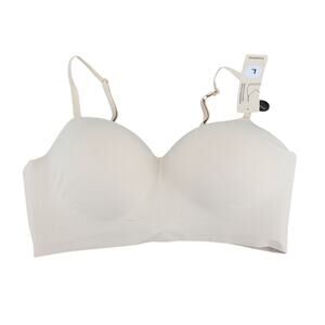 Truekind Supportive Comfort Wireless Shaping Bra Chai Natural Large NWT